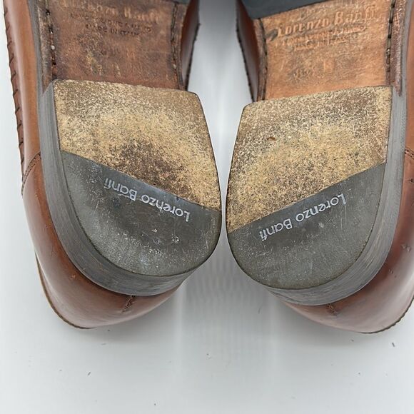 Lorenzo Banfi Loafers Size 8.5. 8.5M Shoes Milano Tan Slip On - Picture 11 of 13